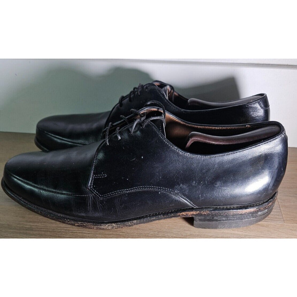 Allen Edmonds Men’s Black Leather Plain Toe Derby Dress Shoes Size 11.5 D main image 6